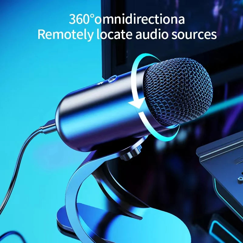 Professional Wired Condenser Conference Microphone Gooseneck Desktop High Voice Quality USB Microphone