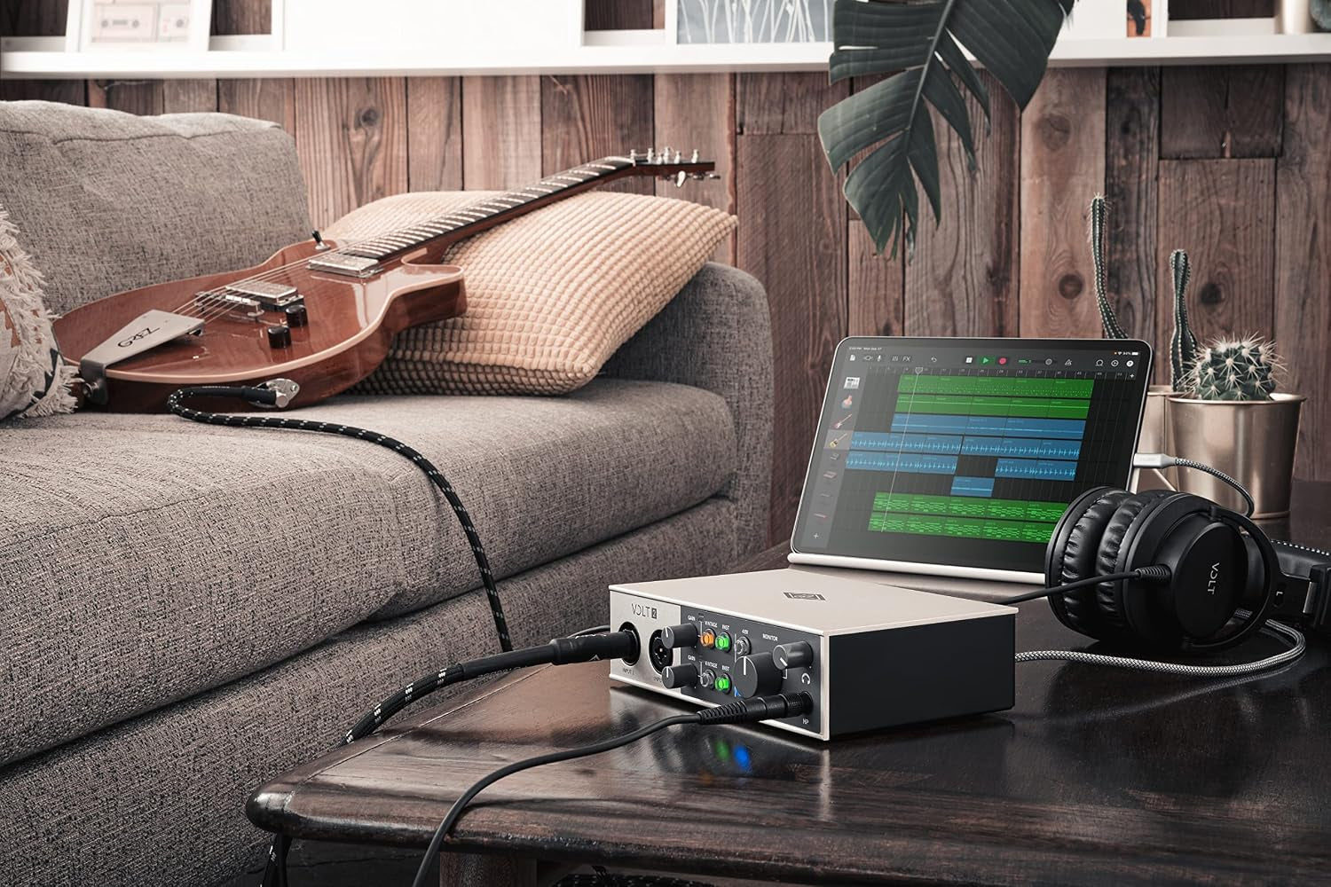 Universal Audio Volt 2 USB Audio Interface | 2X2 USB-C Interface with 610 Tube Emulation and MIDI for Musicians, Podcasters and Streamers