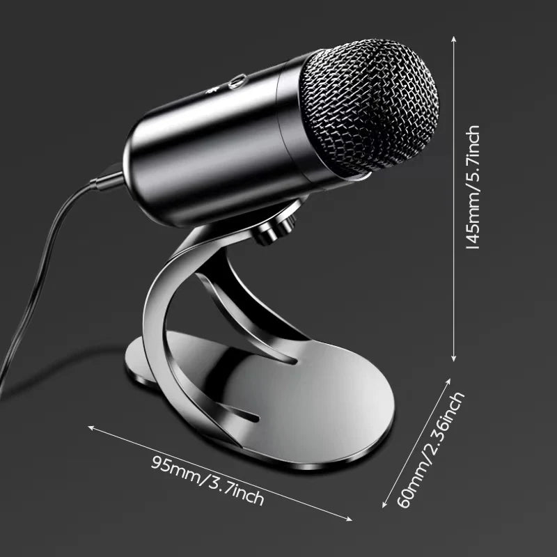 Professional Wired Condenser Conference Microphone Gooseneck Desktop High Voice Quality USB Microphone
